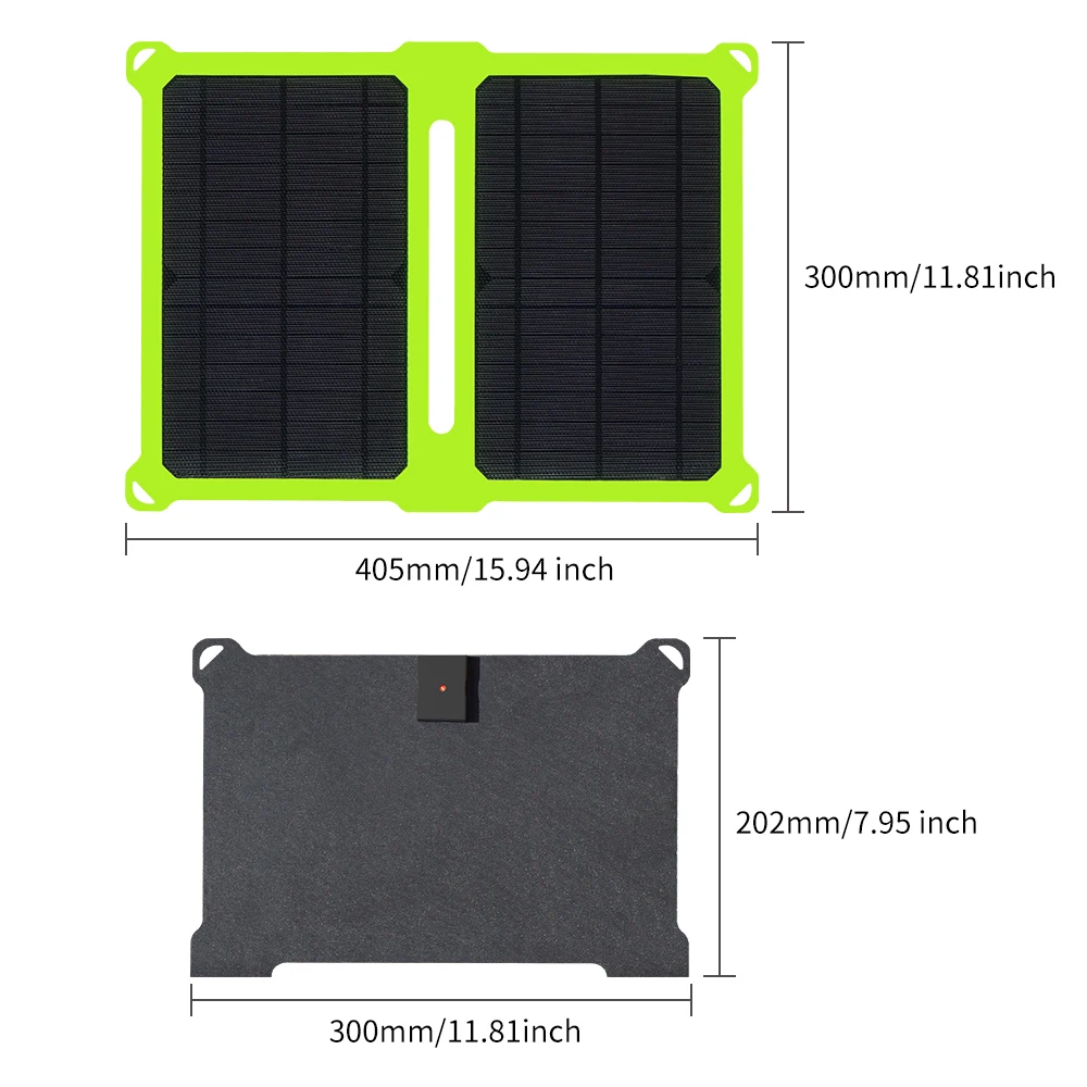 High Conversion ETFE Foldable Solar Panel  14W 21W 36W 50W 100W For RV Yacht Camping Traveling
