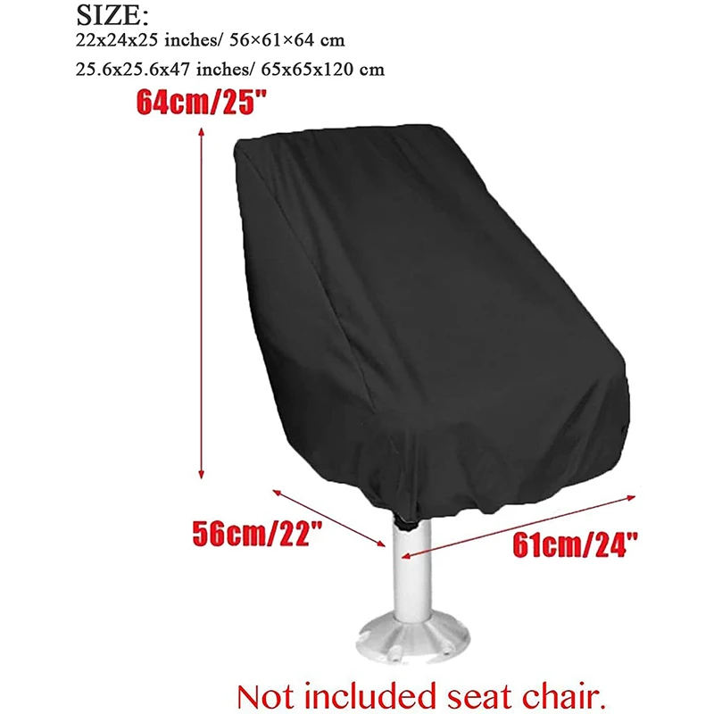 Waterproof Protects Captain Chair Heavy Duty Oxford Fabric Boat Seat Cover Boat Bench Chair Seat Cover