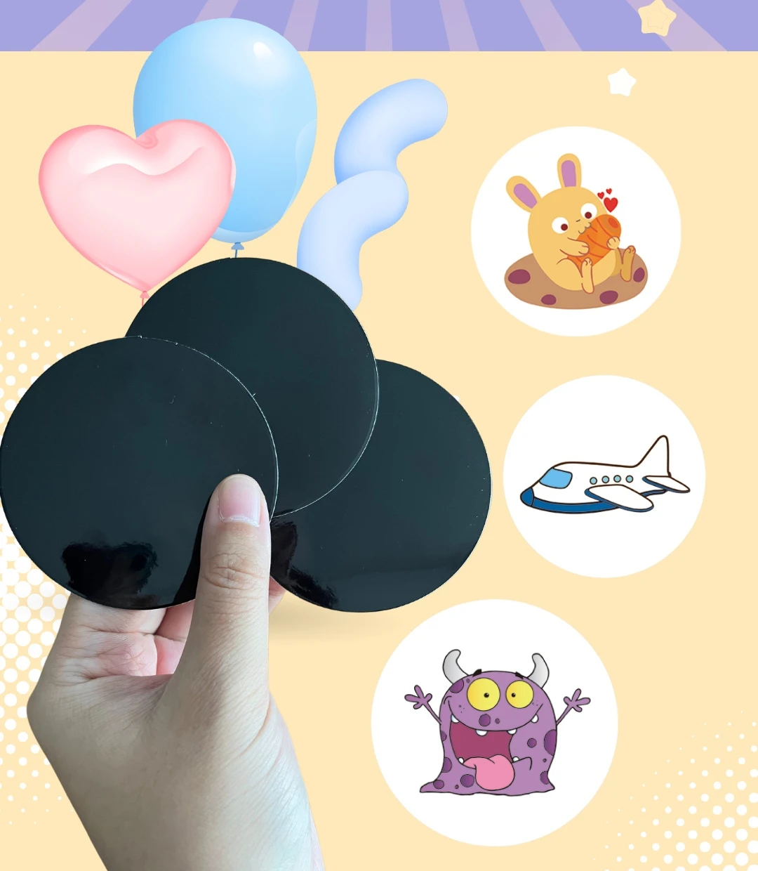 Наклейки на сиденье для приучения к горшку детей