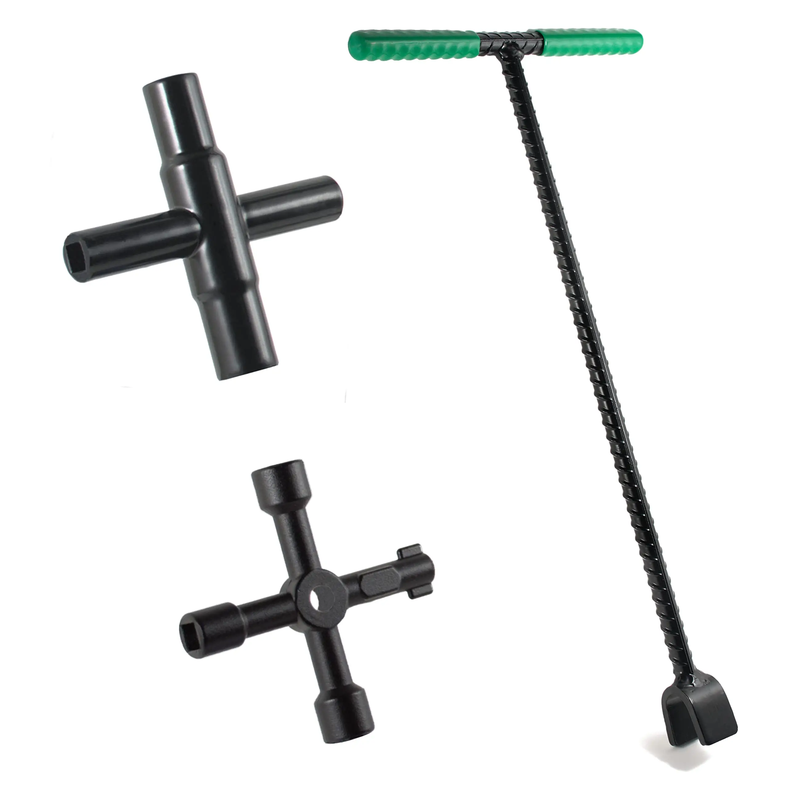 Water Meter Key 16 inch Kit Industrial Grade Curb Key Water Shut Off Tool