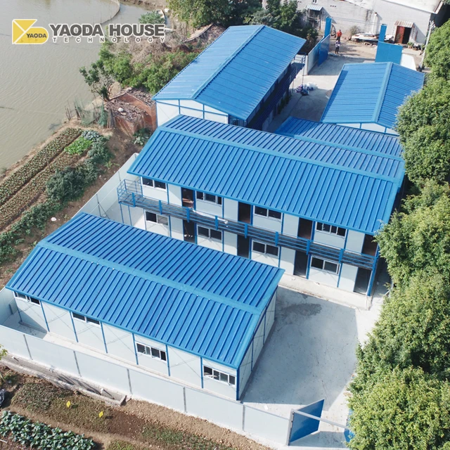 Yaoda hot sale/low cost 2 story house worker quarter/fast assemble contemporary construction prefab house