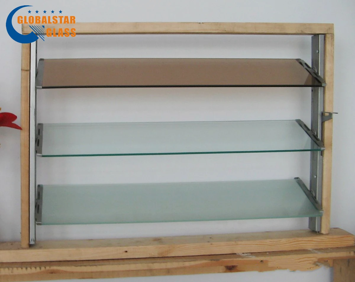 3/4/5/6mm Bronze Float Louver Glass Obscure louvre blade glass