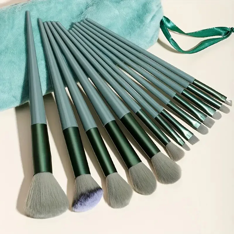 New Cylinder Package Black Silver 42pcs Professional makeup brushes set private label foundation eye shadow brushes