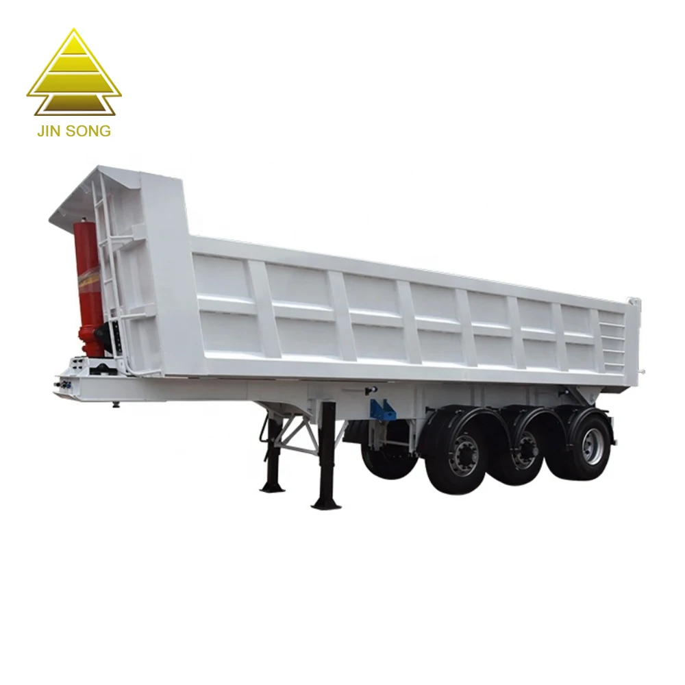 Heavy Duty 5 Axles 45 Cubic U Shape Dump Trailer Food Truck Tractor Truck Tipper Semi-Trailer for Sale