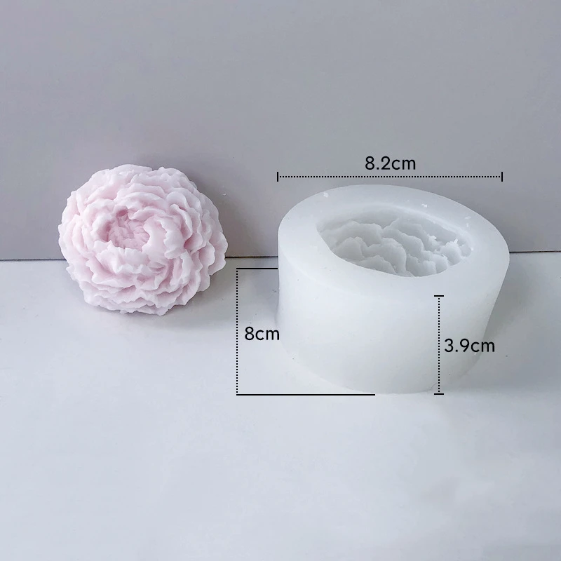 New Flowers Candle  Silicone Molds For Wholesale  DIY Food Grade 3D Handmade  Scented Soap Drip Mold