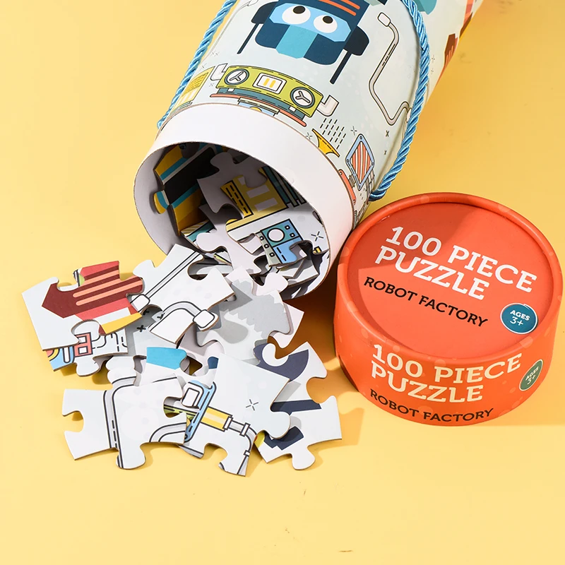 Custom Puzzle 500Pieces Cardboard Paper Puzzle Game Toys Rompecabezas Children Jigsaw puzzle box