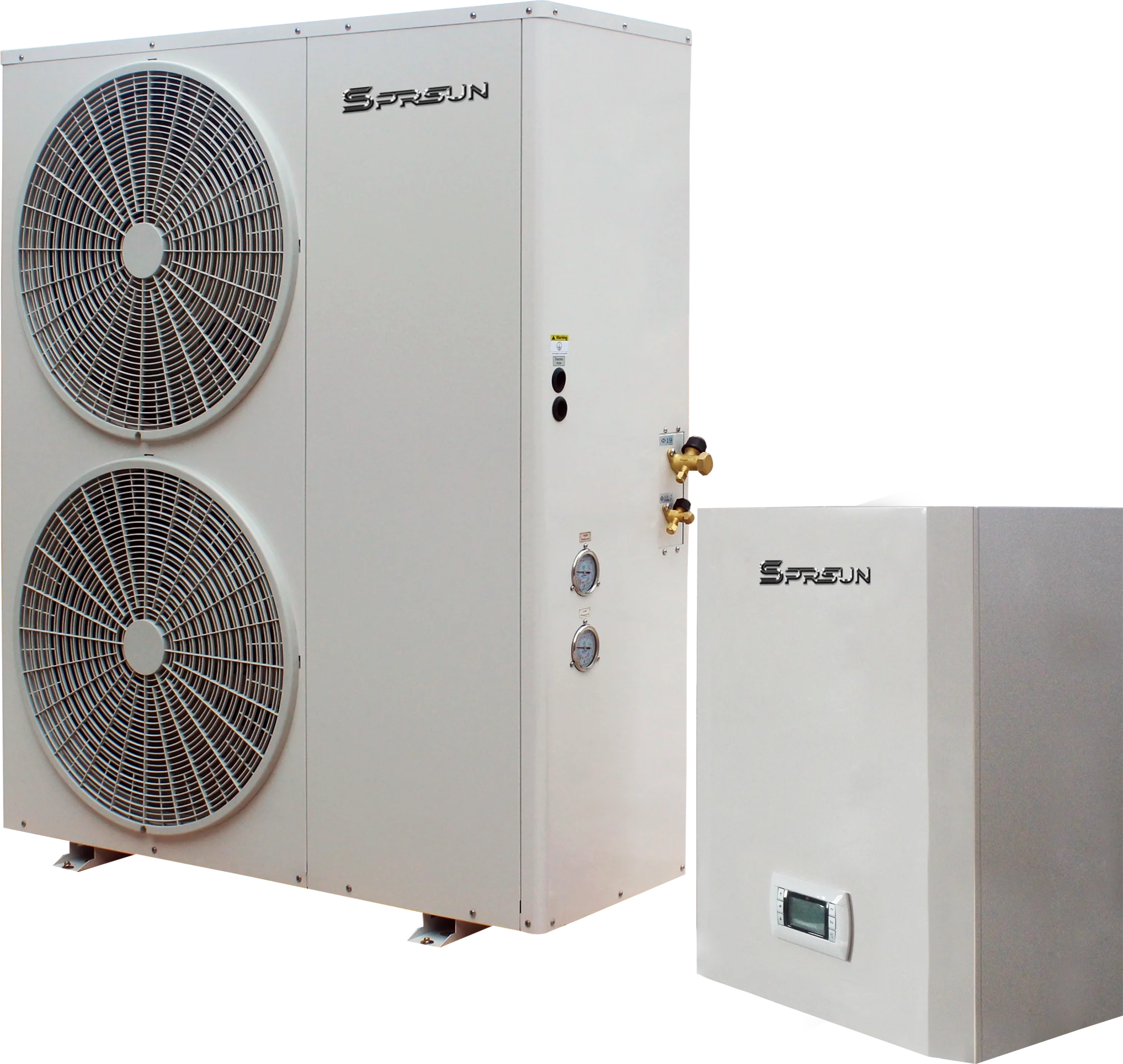 -25C Cold climate EVI Air to Water sprsun Heat Pump Split for Heating and Cooling