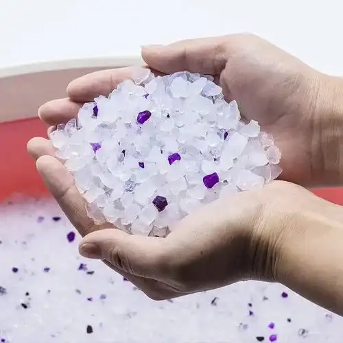 3.8L Silica Gel Sand Filler Clean 97%+3% Crystal Cat Litter for Cat Toilet Cleaning