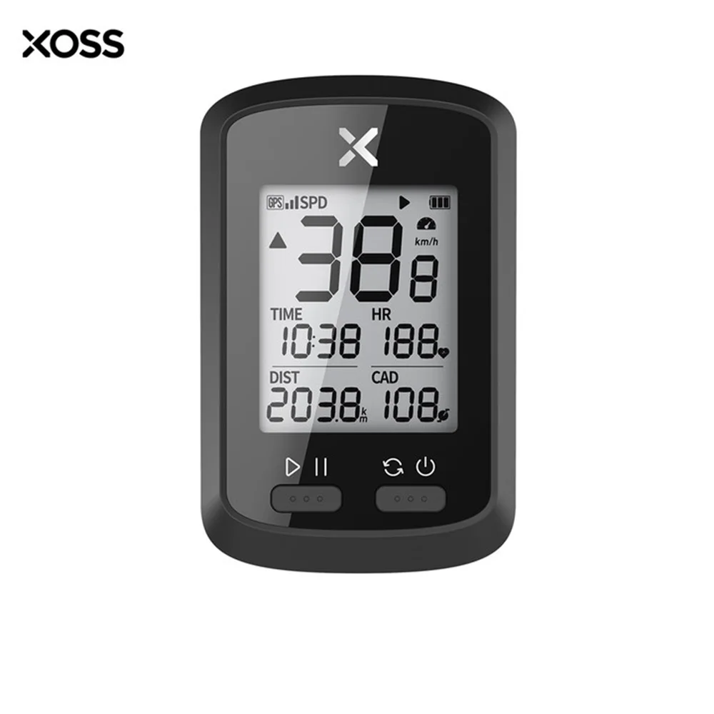 
XOSS G+ GPS Bicycle Computer Waterproof IPX7 Speedometer BLE 4.0 ANT+ Wireless GPS Cycling Computer Stopwatch 