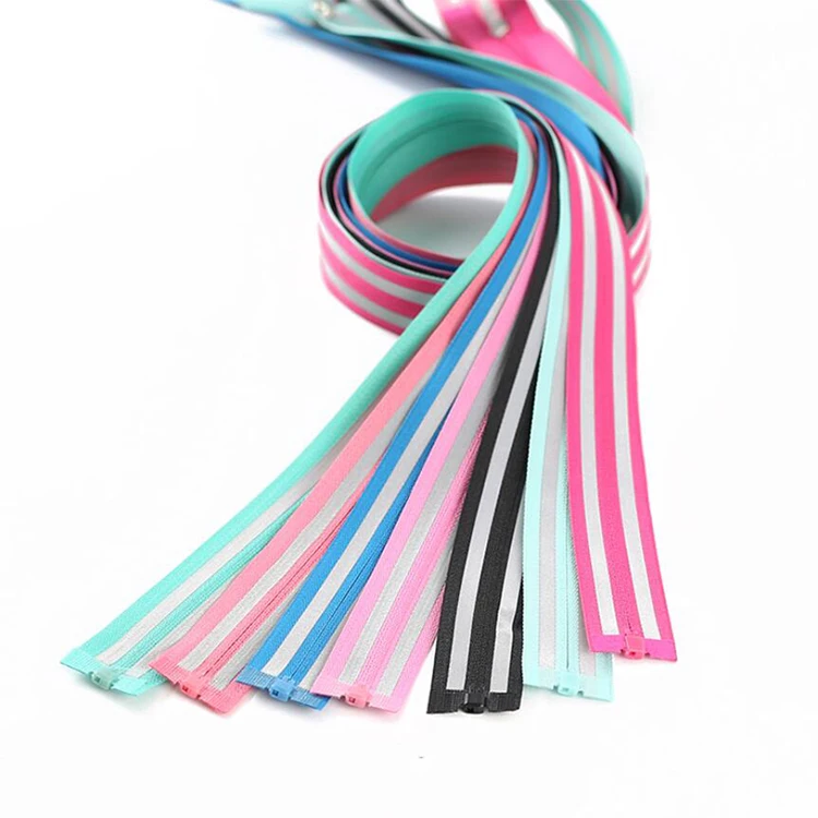 Direct Factory Multiple Colors Fancy Zipper for Garment Special Uniform Outdoor Bags Nylon Zipper Plastic Sustainable Provide