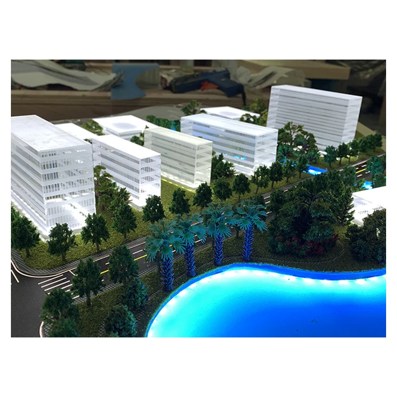 New design architectural design crystal miniature building model 3d print architecture model