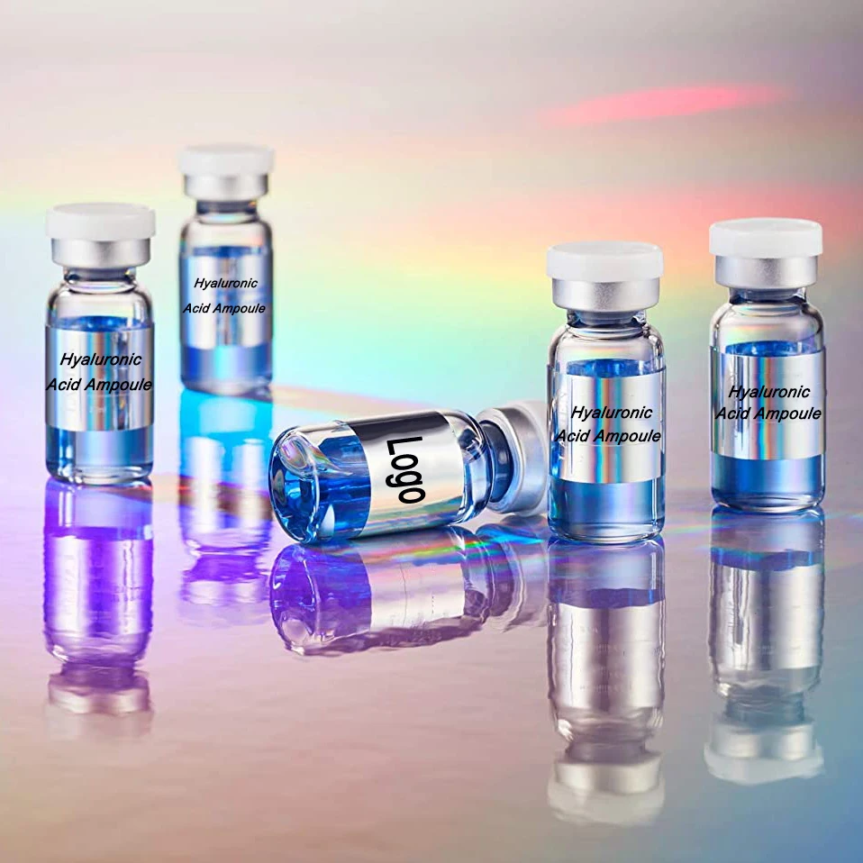 Organic Facial Serum with Hyaluronic Acid and Retinol Hydrating Collagen Skin Care Whitening Anti-Aging Properties OEM Supply