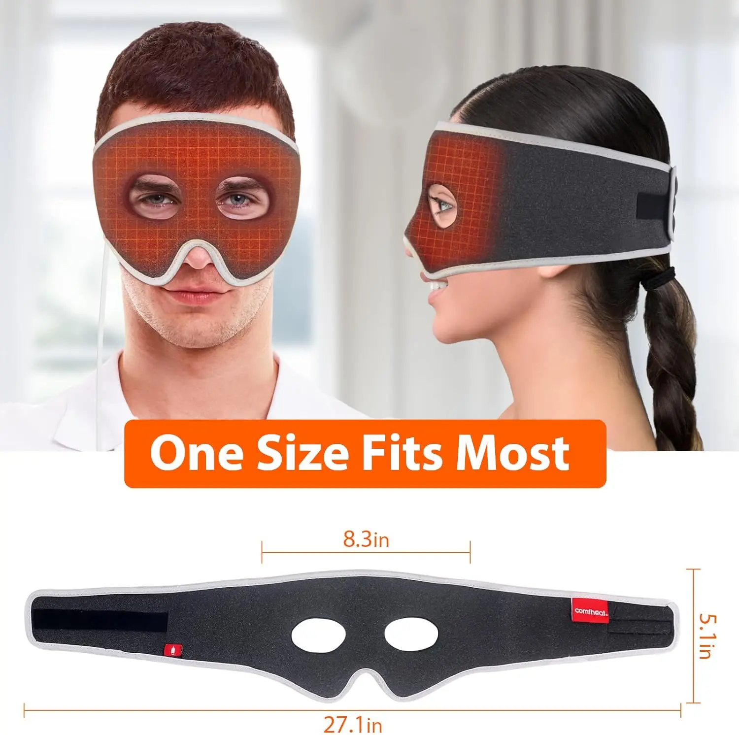 Electric USB Warm Compress Heated Eye Mask