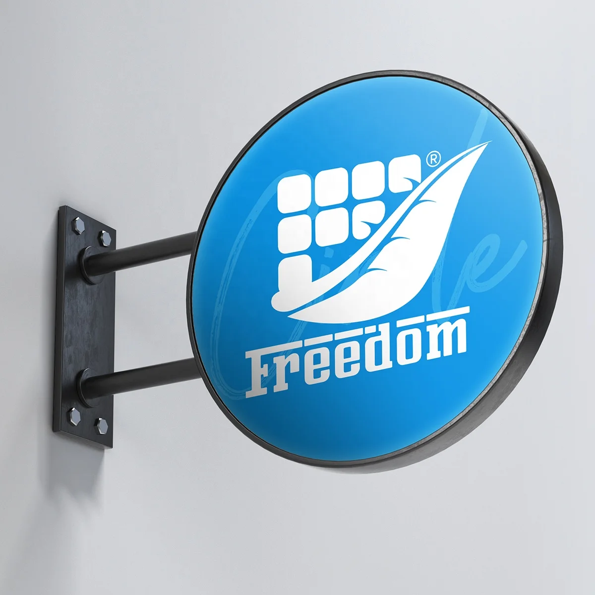 Factory Custom Double-Sided LED Sign Advertising Light Box for Wall