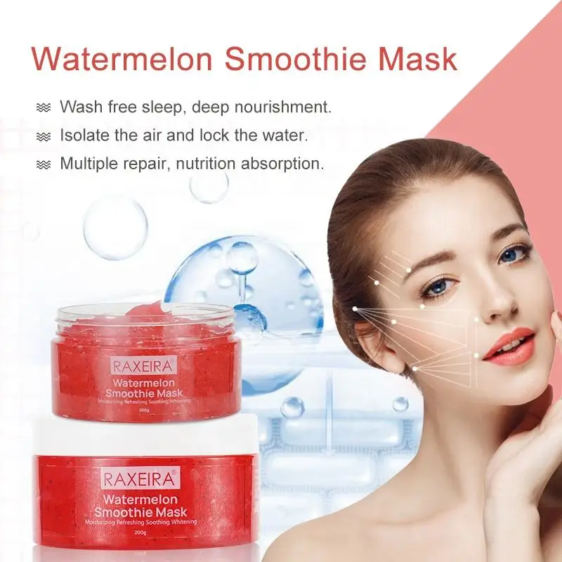 Private Label Organic Papaya watermelon kiwi dragon fruit Facial Mask Hydrating Brightening Sleeping Face Mask