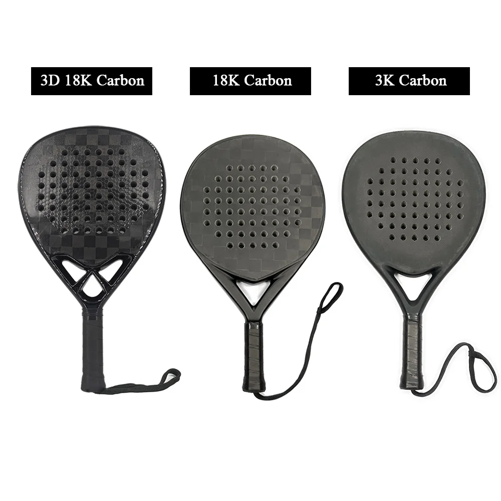 Allu 3k12k18k Carbon Tennis Palas De Padel Paddle Rackets