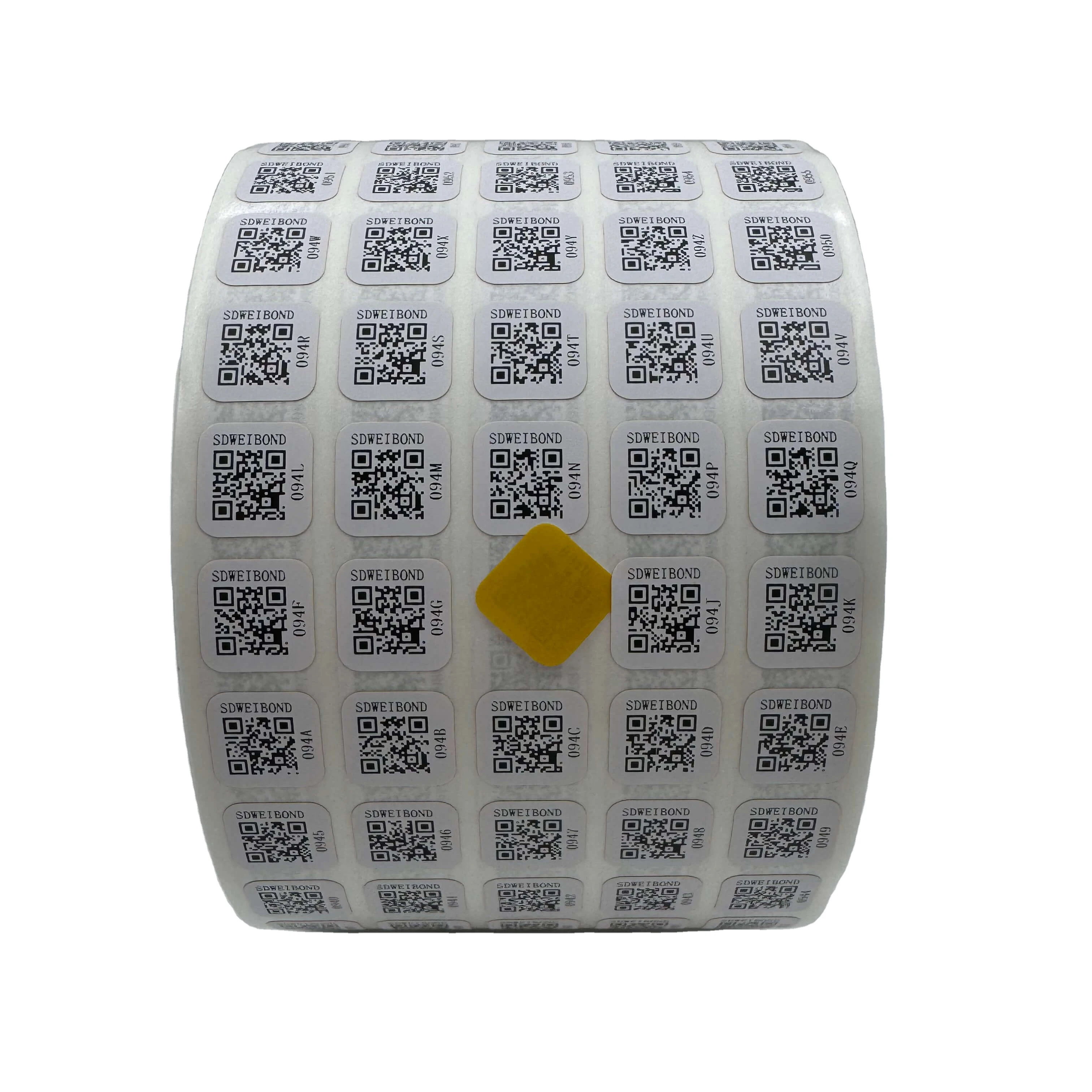 High Temperature Barcode Pi Resistance Polyimide Adhesive Labels Sticker Pcb QR Code Tracking Sticker Pi Label