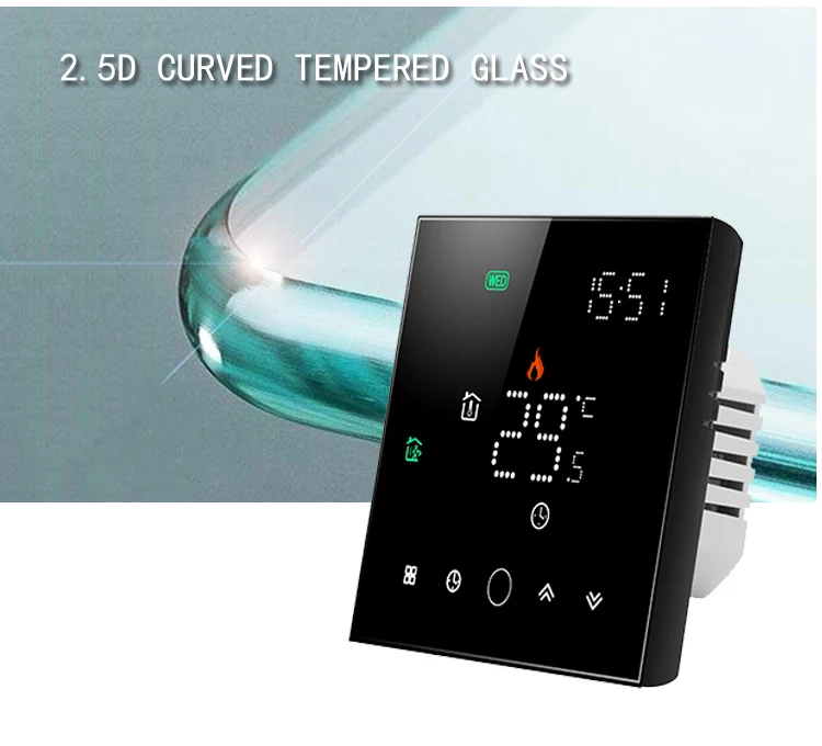 Beca BHT-003 Smart home thermostat TUYA APP work with Alexa google M2-1 wifi boiler worm underfloor heating mat for floor system
