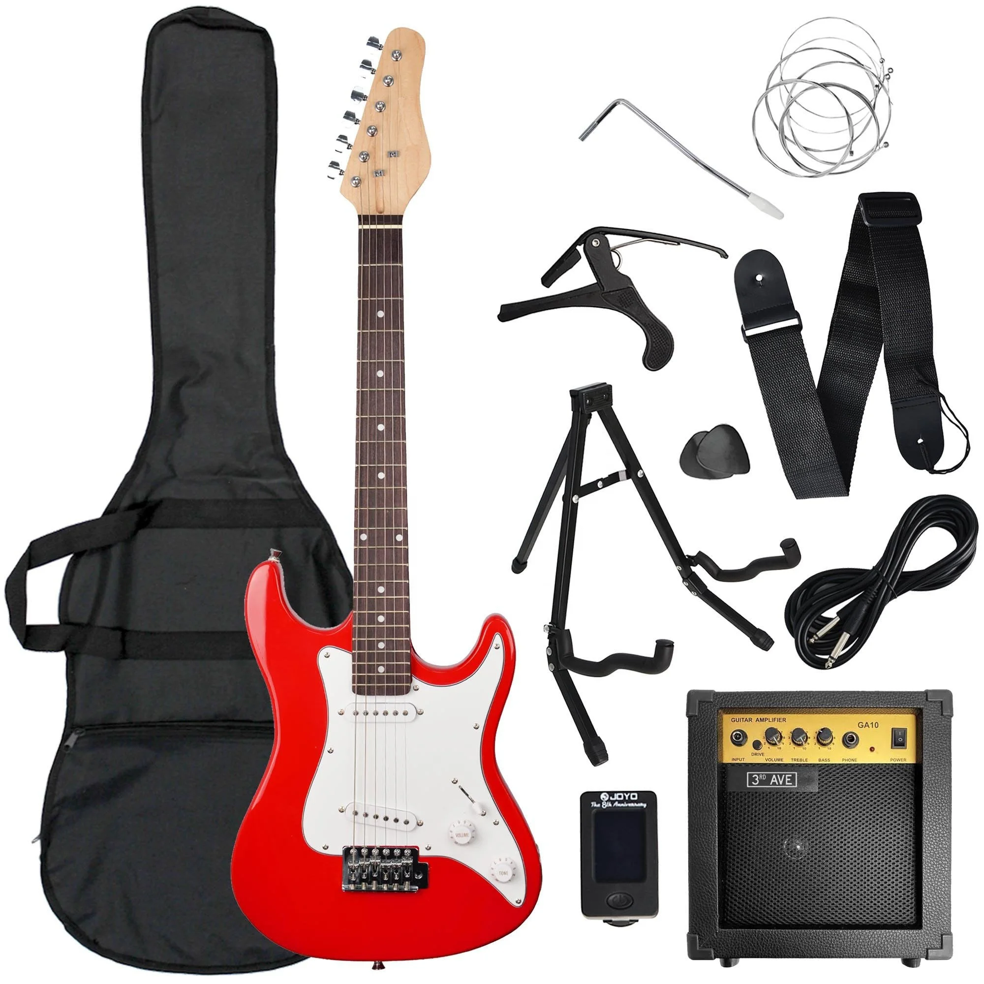 Cheap 36 Inch Electric Guitars Kit Made in China with Guitar Amplifier