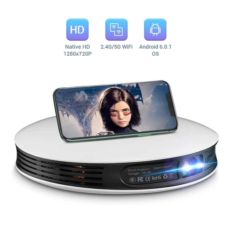 High quality full hd 1080p cinema android projector professional Dual WiFi beamer dlp 3d outdoor projectors 4k