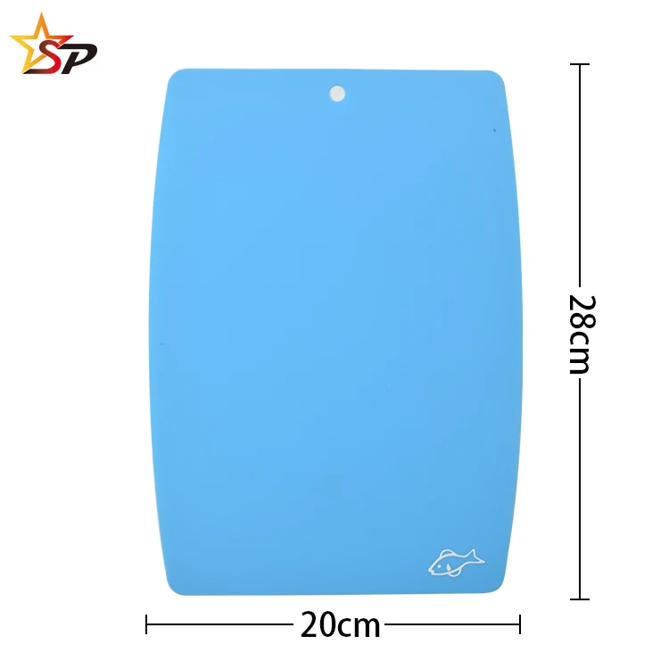 Plastic Chopping Board Set Mats with Food Icons BPA-Free Safe Set of 3 With Cutting Board