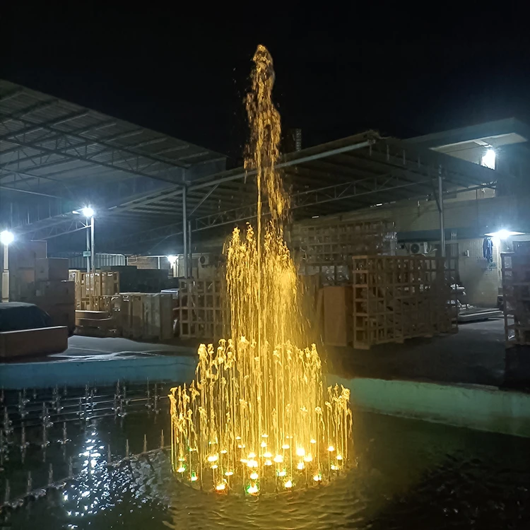 Factory Customize 12M Outdoor Decorative Basket Flower Musical Dancing Water Fountain