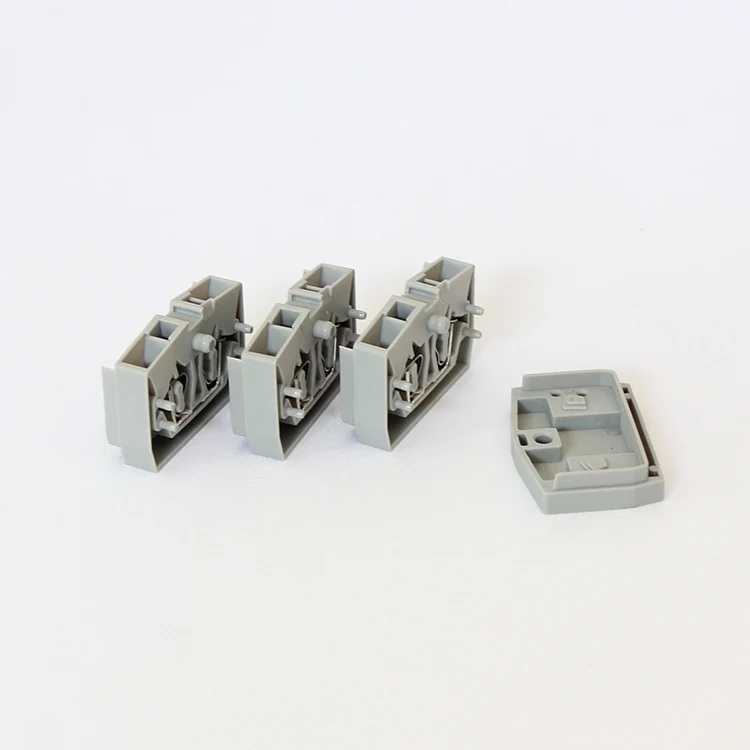 China Manufacturer Low Voltage Screwless Din Rail Terminal Block