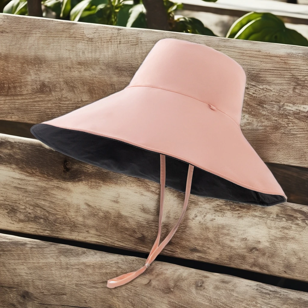 Wholesale Breathable Sun Hat for women  Custom Logo Wide Brim Boonie Hat Hiking Outdoor Activities Covered Protection Bucket Hat