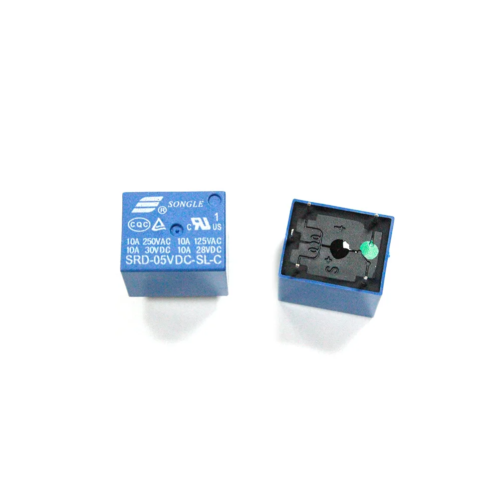 5v Relay 5 pins 10A 250VAC JQC-3FF T73 replace SRD-5VDC-SL-C module