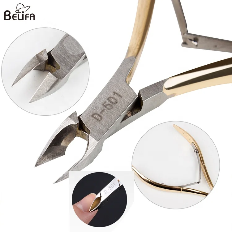 Professional manicure pedicure stainless steel rainbow nail clipper/nail art cuticle nipper/nail cuticle cutter