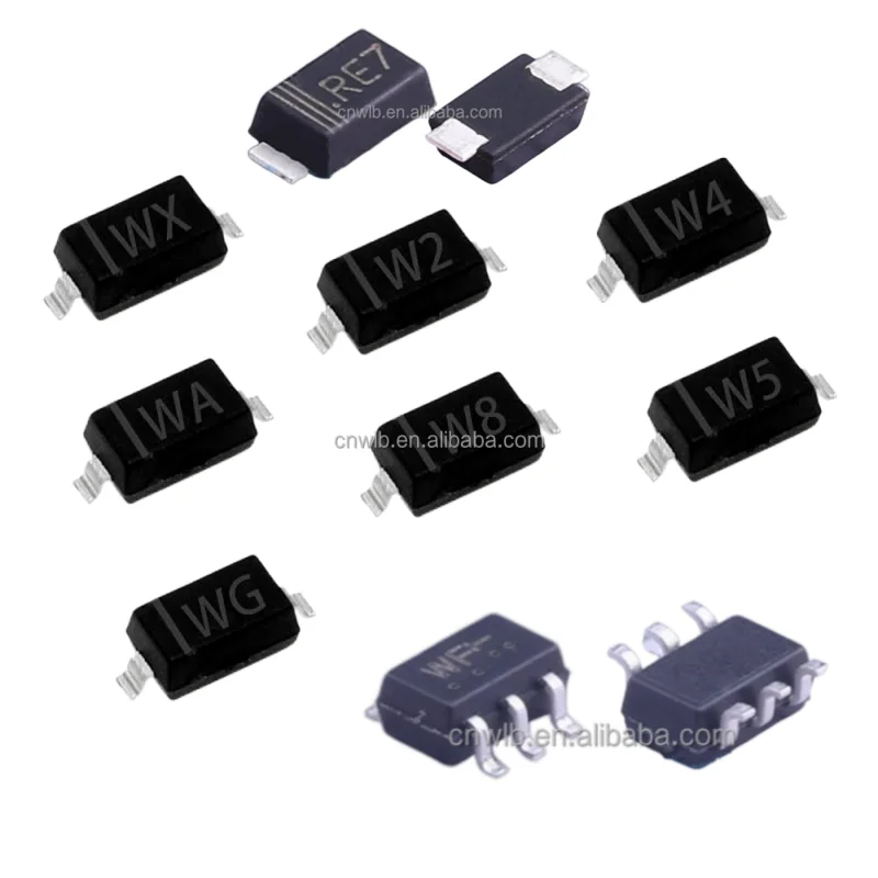 original ic transistor diode SOD-123 smd diode 200V 250mA smd switching diodes 200V 50ns 500mW