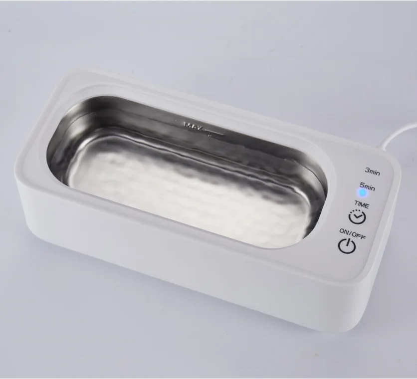 Home Electronic Portable Ultrasonic Cleaner 350ml High Frequency Jewelry Watch Glasses Cleaning Machine Mini