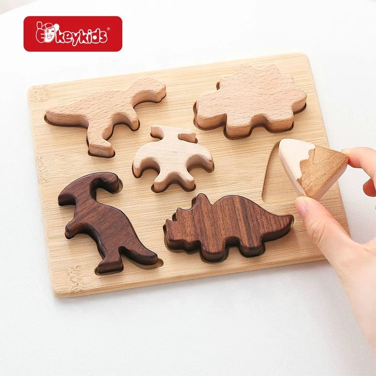 Customize Early Educational Wooden Forest Animal Puzzle Board Toy For Kids W14A375