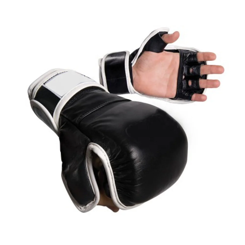 
boxing crafts new adjustable half finger MMA Gloves custom design & logo sand bag fighting supporter light weight boxing gloves 