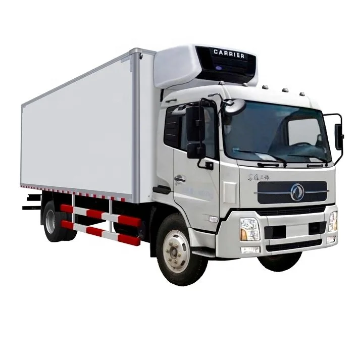 Высококачественный новый грузовик dongfeng с морозильной камерой холодильник РЕФРИЖЕРАТОРНЫЙ грузовые автомобили фургоном перевозка замороженной пищи на