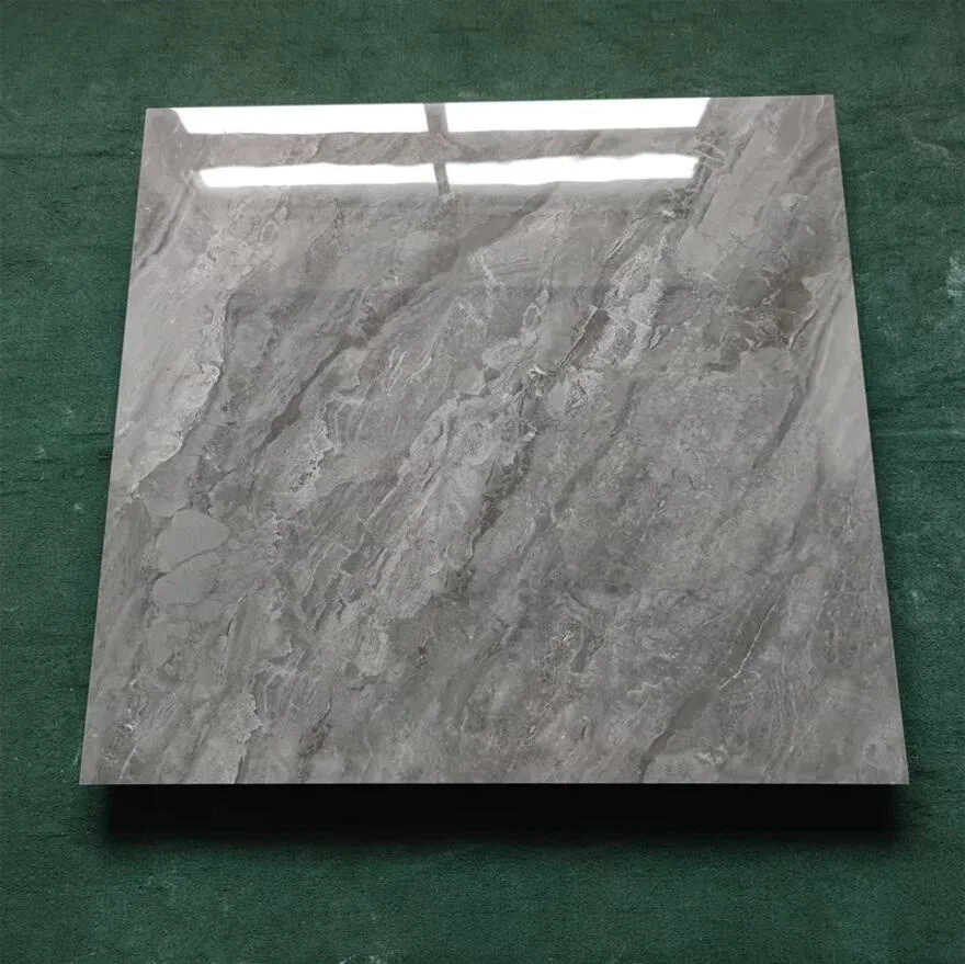 BOTON STONE Factory Cheap Chinese White Polished Ceramic Marbles Stone Flooring Designs Bathroom Tiles