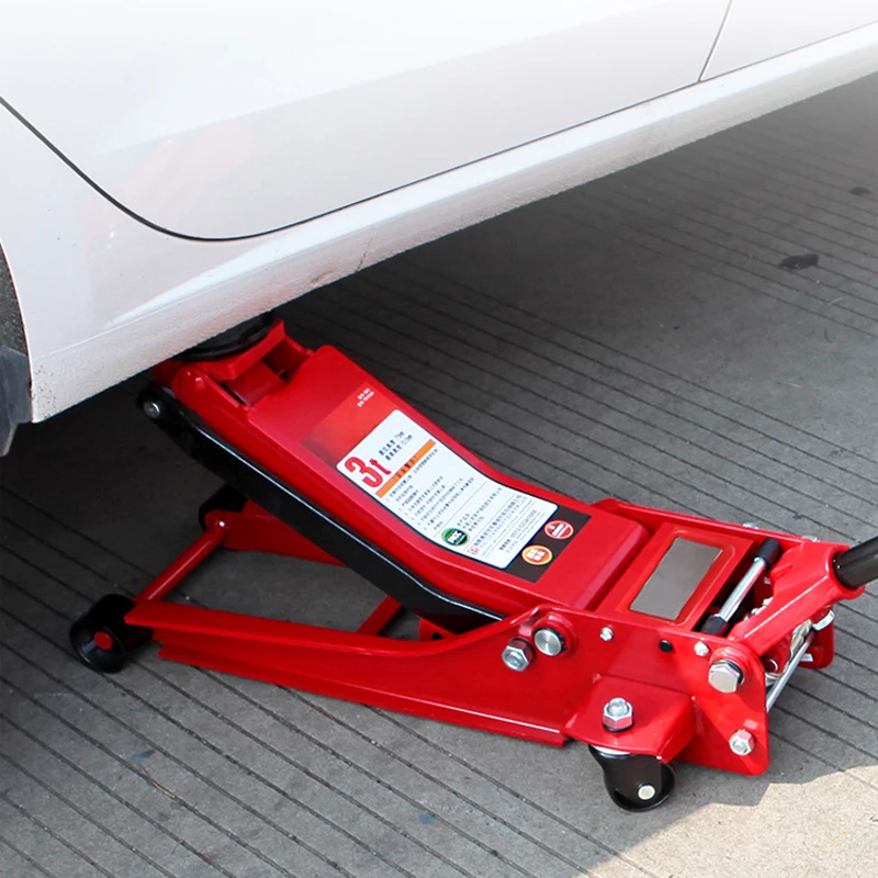 3T Flooring Car Jack Low Profile Steel Hydraulic Large Size Tray floor jack with dual pump for car SUV