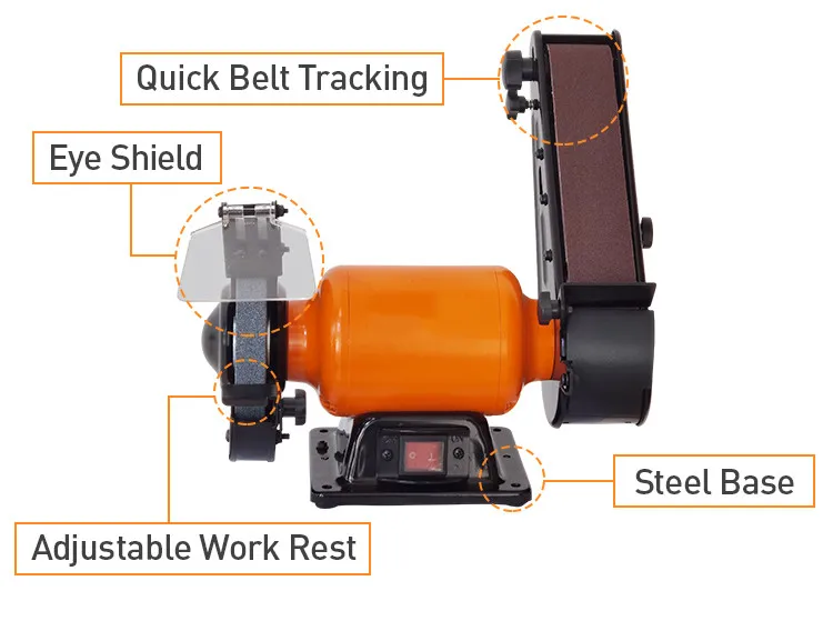 
Handheld electric stainless steel pipe belt sander/grinder/polisher with 