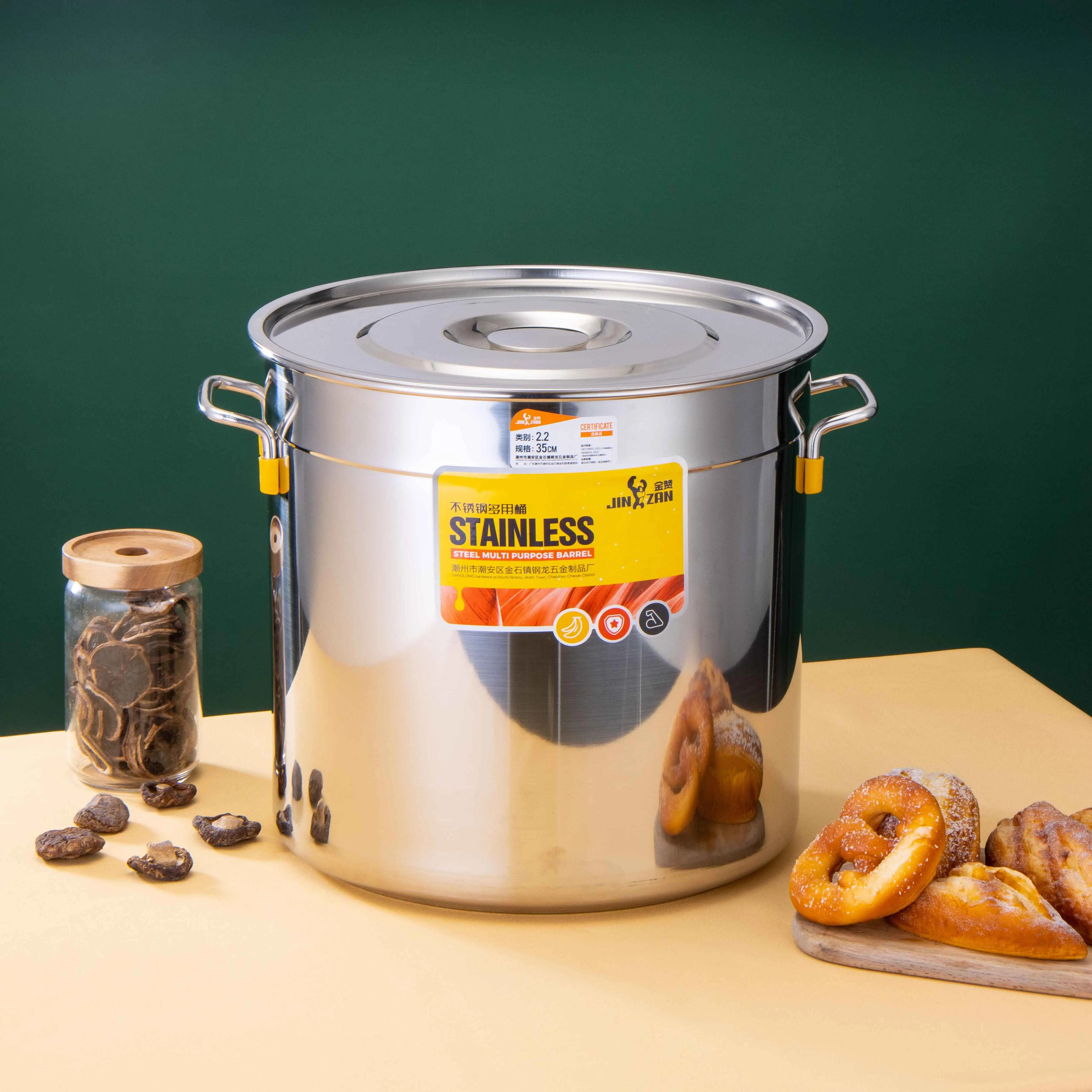 High Quality Commercial 35 40 45 50 60cm Deep Large Stainless Steel Stock Pot