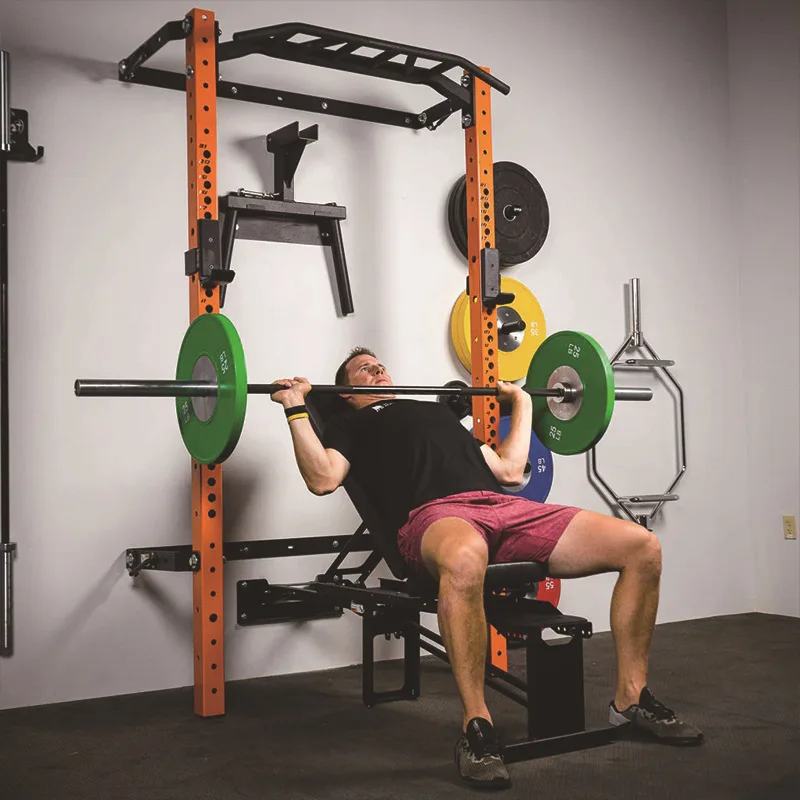 Home Gym Exercise Multi-Function Fitness Equipment Load 800 kg Wall-Mounted Folding Power Squat Rack