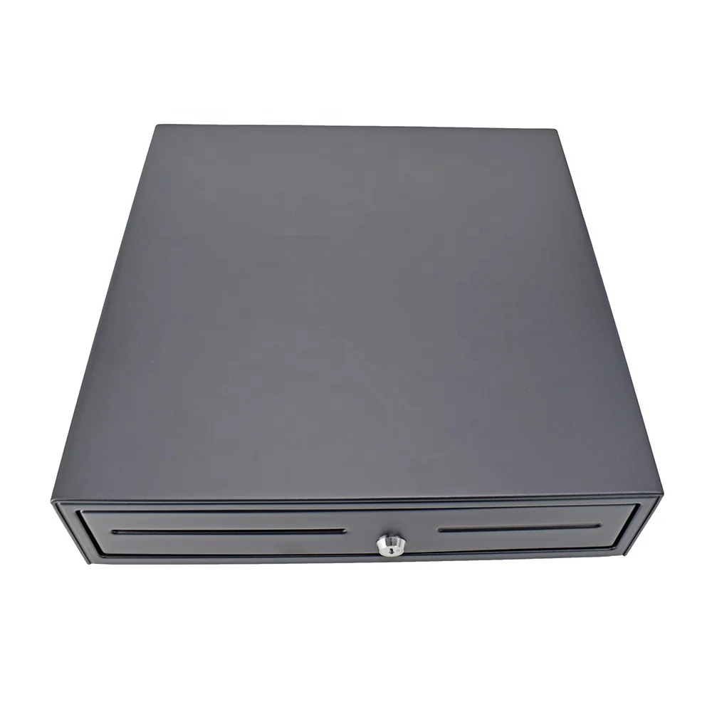 Safe Pos System 8 Bills 4 Coins Metal Cash Register Cash Drawer With Lock Box cash Rj11