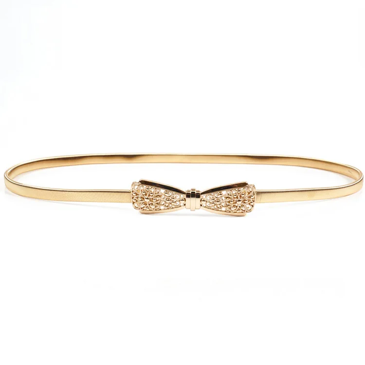 width 1.0cm female  fashion dress decorative waist metal band belts