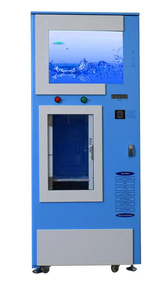 hot sell coin or card operation  ro water filter purification 400G 800G vending machine for sale pure water  on store