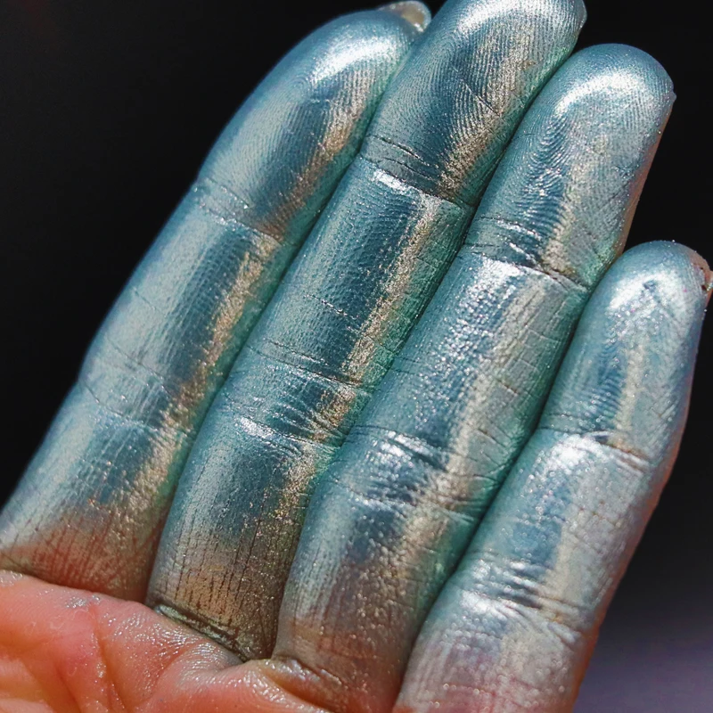 silver Silver coated effect paint parcels pigments for cosmetic grade  pearl powder chrome pigment