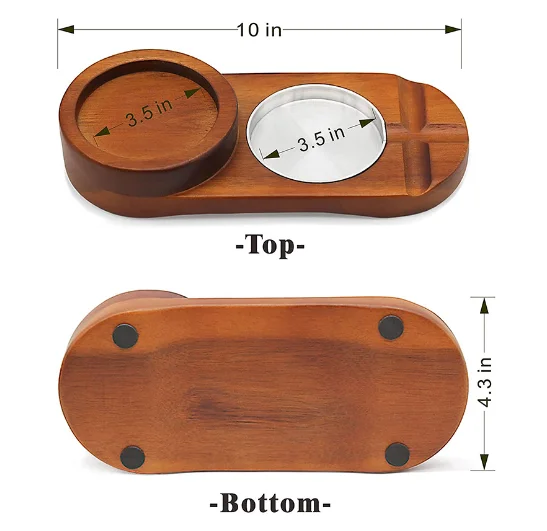 Cigar Ashtray Coaster Whiskey Glass Tray Holder Kitchenware Home Appliance