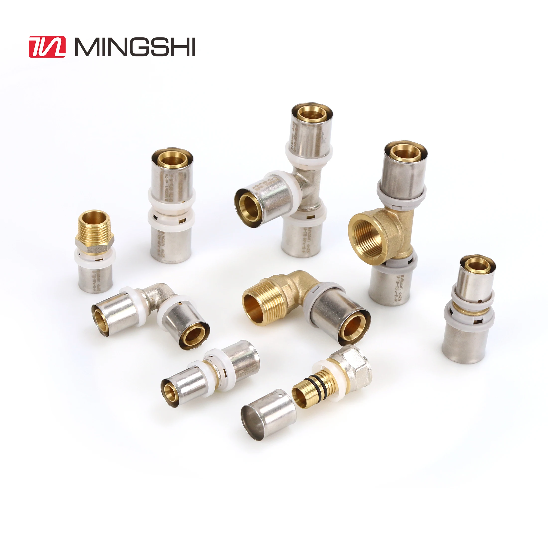 brass plumbing fittings multilayer pipe fittings male elbow press brass fittings