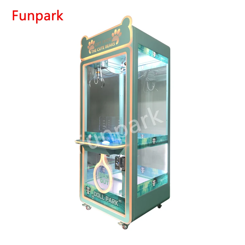 Wholesale Custom Coin Operated Toy Vending Arcade Claw Crane Machine Cheap Bill Operation Doll Claw Machine With Bill Acceptor
