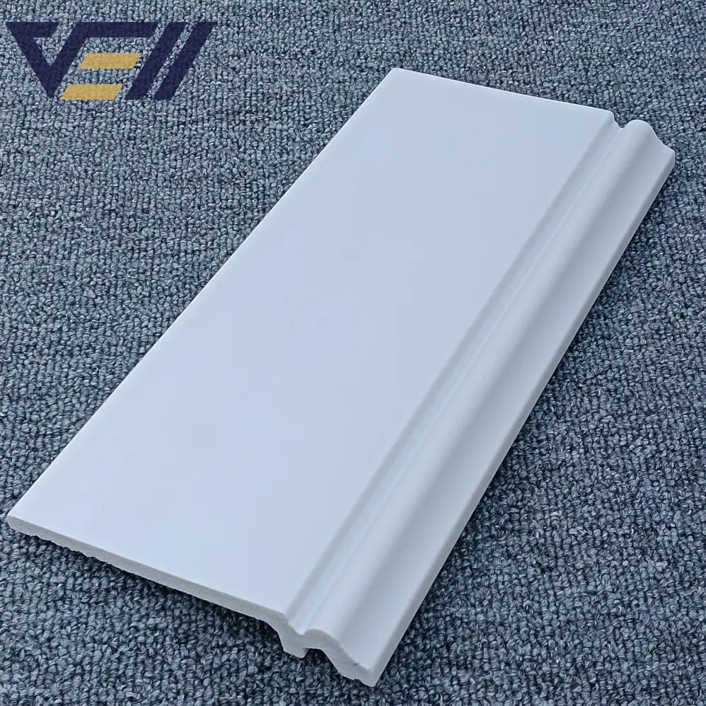 China Factory Wholesale Polystyrene Ps White Skirting Baseboard Door Frame