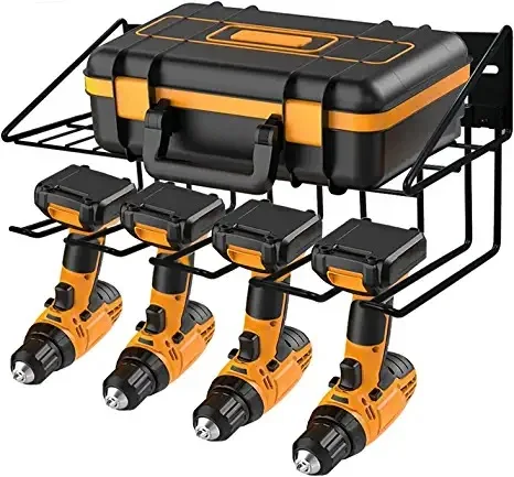 Heavy Duty Floating Tool Shelf & Organizer | Wall Mounted Garage Storage Rack for Handheld & Power Tools