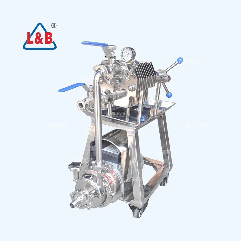 Stainless Steel milk plate press filtration/wine purifier/vegetable oil filter press machine